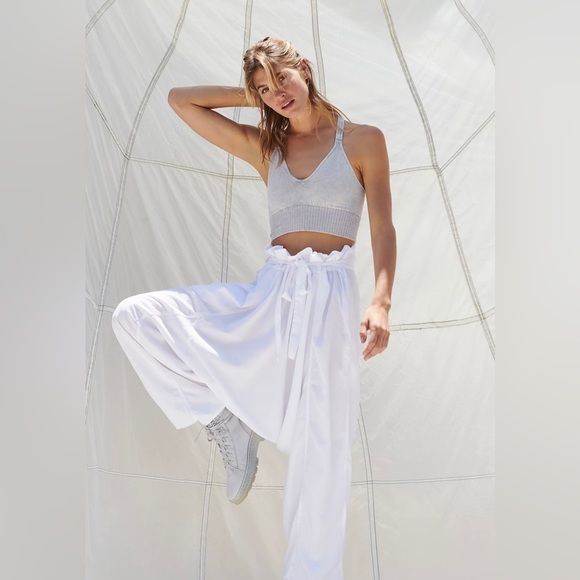 FREE PEOPLE GOOD KARMA CROP TOP in Grey - Picture 1 of 6